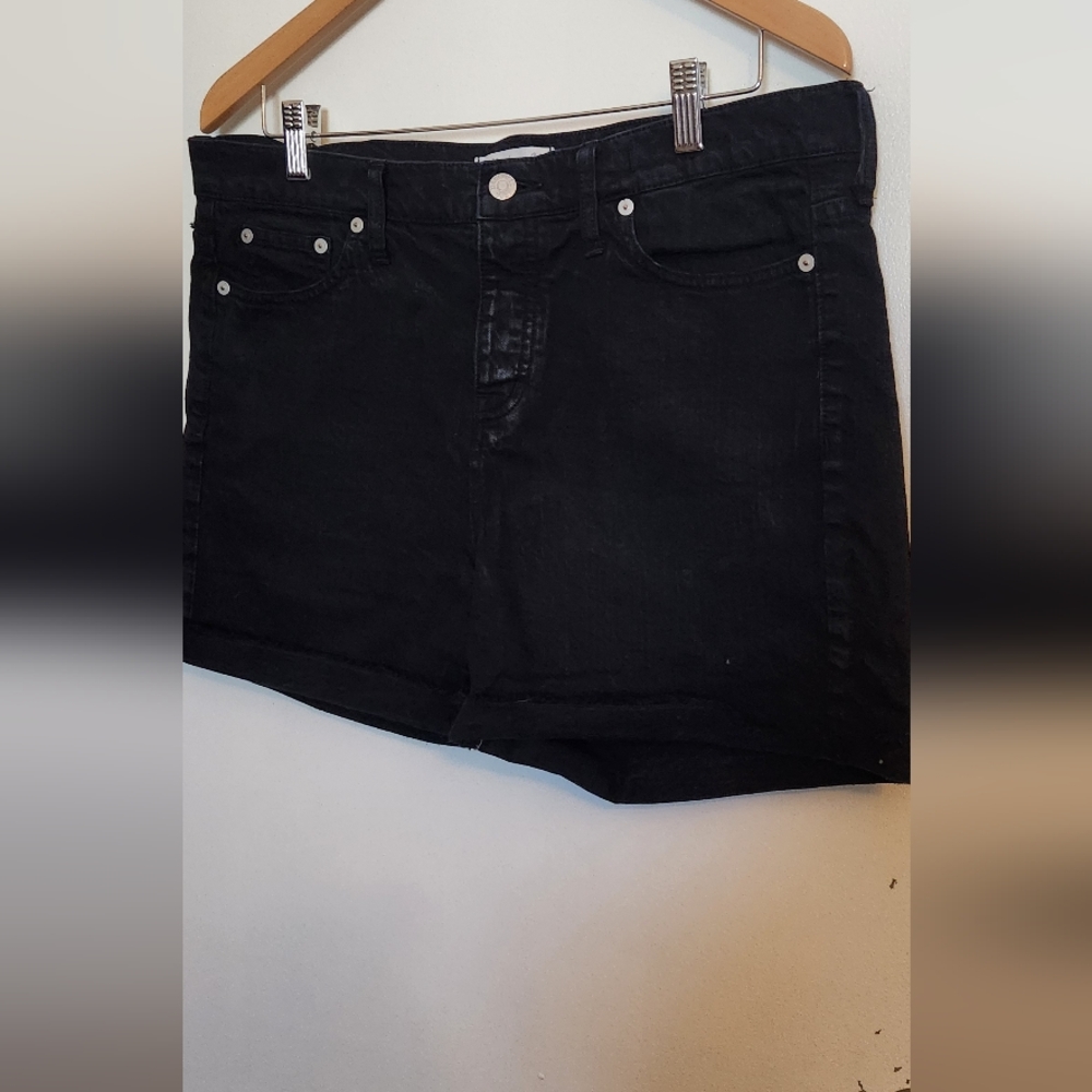 Madewell Women's Black Denim Shorts - Picture 3 of 6